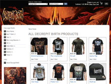 Tablet Screenshot of decrepitbirth.ifmerch.com